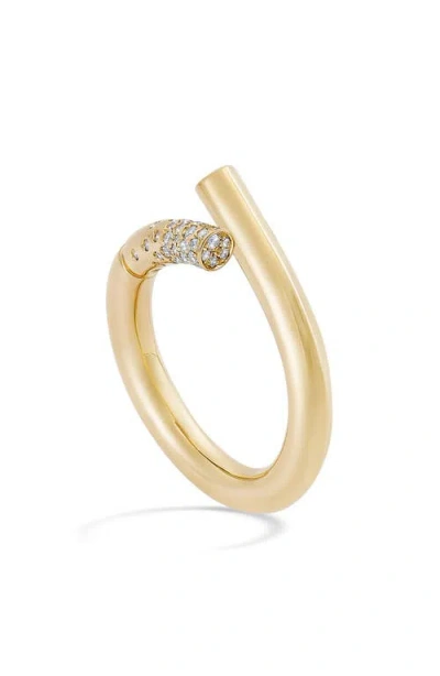 Tabayer Oera Pavé Diamond Ring In Yellow Gold