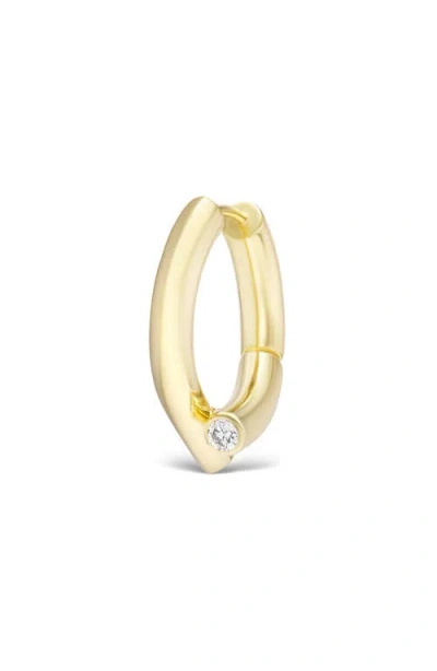 Tabayer Oera Diamond Bezel Bypass Hoop Earrings In Yellow Gold