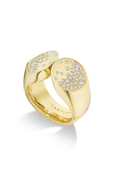 Tabayer Oera Pavé Diamond Ring In Yellow Gold