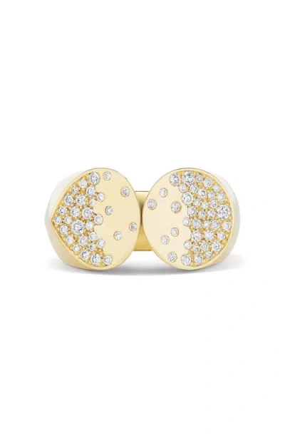Tabayer Oera Pavé Diamond Ring In Yellow Gold