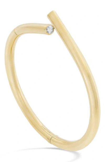 Tabayer Oera Diamond Bezel Hinged Bracelet In Yellow Gold