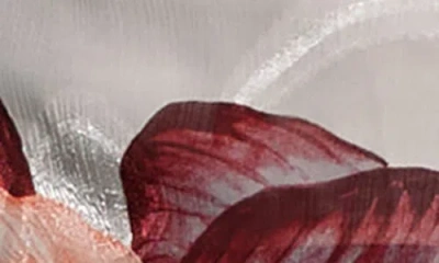 Guess Women's Ava Printed Mesh Ruffled Maxi Dress In Tropic Eclipse Print