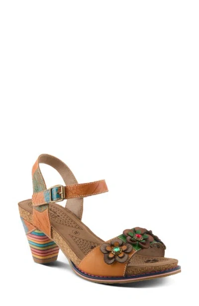 L'artiste By Spring Step Bluesky Sandal In Camel Multi