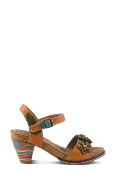 L'artiste By Spring Step Bluesky Sandal In Camel Multi
