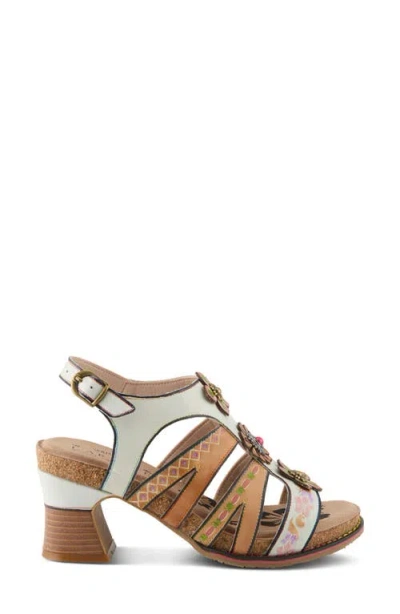 L'artiste By Spring Step Galfriday Sandal In White Multi