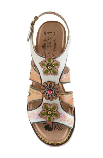 L'artiste By Spring Step Galfriday Sandal In White Multi