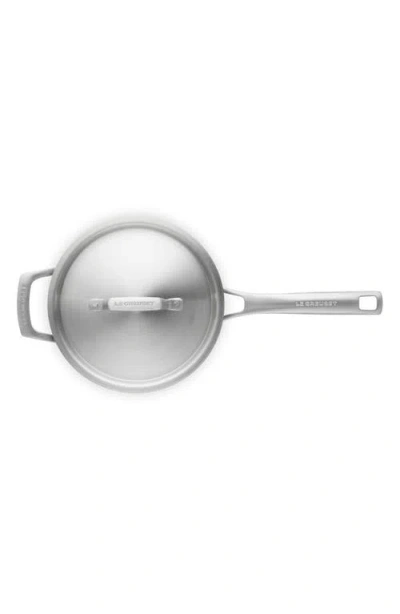 Le Creuset 4-quart Essential Stainless Steel Saucepan In Stainless Steel