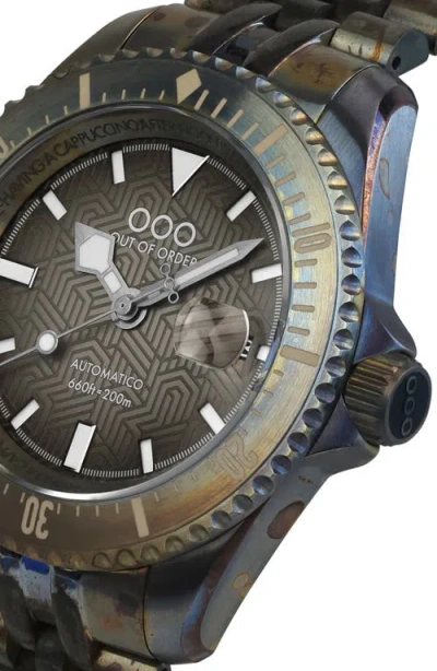 Out Of Order Diverissimo Azteco Automatic Bracelet Watch, 42mm In Azteco Sand