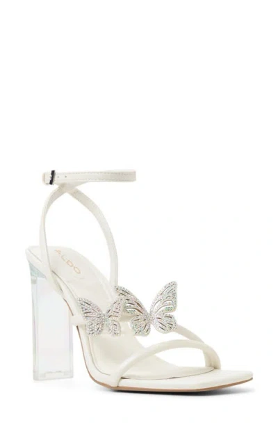 Aldo Women's Laylia Butterfly Strappy Dress Sandals In White