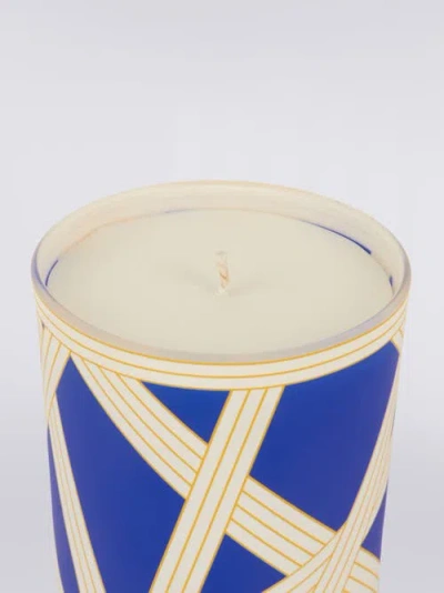 Missoni Home Nastri Scented Candle In White & Blue