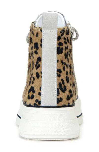 Azalea Wang Zephora Platform Sneaker In Brown Multi