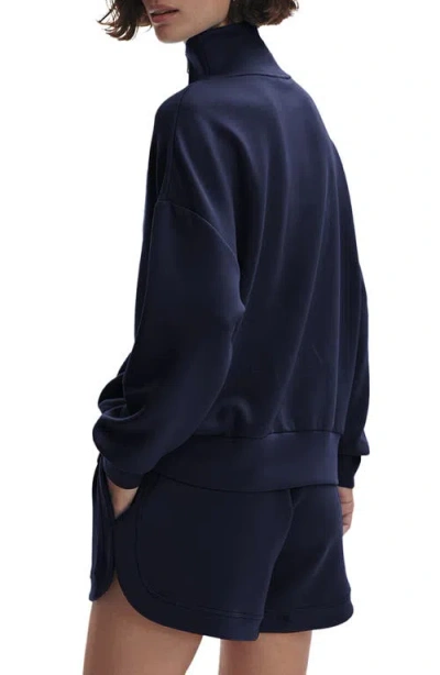 Varley Catherine Half Zip Sweat In Navy In Blue