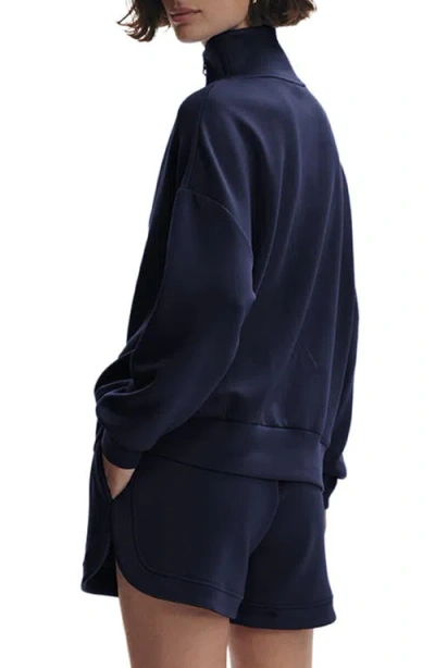 Varley Catherine Half Zip Sweat In Navy In Blue