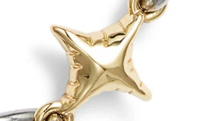 Vidakush Duotone Star Power Necklace In Gold/silver