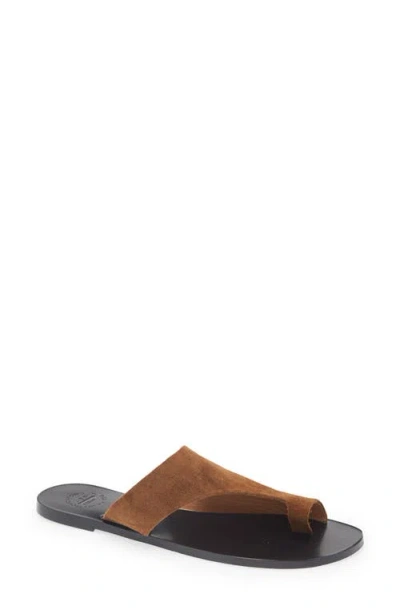 Atp Atelier Rosa Cannella Toe Loop Sandal In Cannella