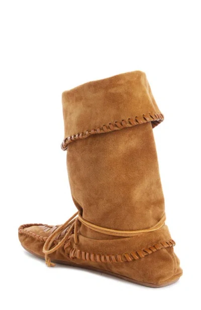 Isabel Marant Women Caramel Suede Winki Boots In Brown