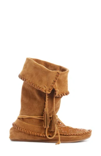 Isabel Marant Women Caramel Suede Winki Boots In Brown