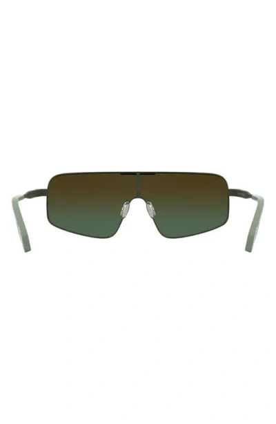 Canada Goose 58mm Gradient Modified Rectangular Shield Sunglasses In Matte Khaki