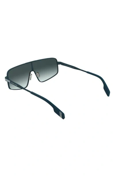 Canada Goose 58mm Gradient Modified Rectangular Shield Sunglasses In Matte Blue