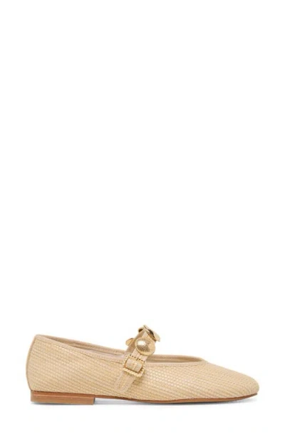 Dolce Vita Relan Ballet Flats Lt Natural Raffia In Neutral