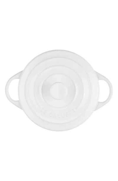 Le Creuset 24-ounce Mini Stoneware Cocotte In White