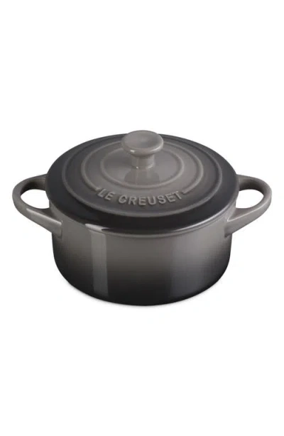 Le Creuset 24-ounce Mini Stoneware Cocotte In Oyster