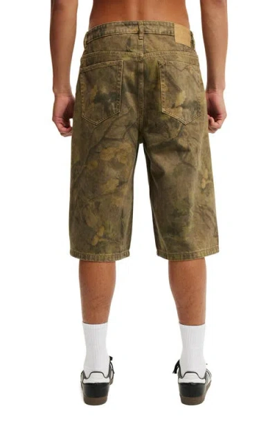 Cotton On Super Baggy Jort In Tree Camo