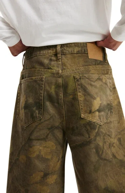 Cotton On Super Baggy Jort In Tree Camo