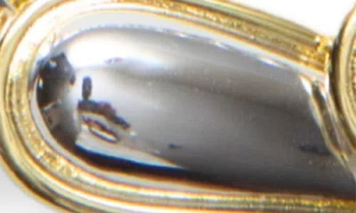 Argento Vivo All Around Convex Link Necklace In Two Tone