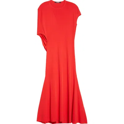 Jacquemus La Robe Salerno Midi Dress In Red