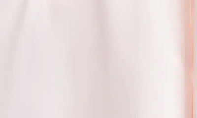 In Bloom By Jonquil Stretch Matte Satin Two Tone Lace Wrap Robe In Cream