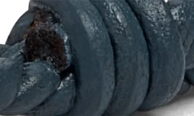 Jonas Studio Woven Leather Bracelet In Blue