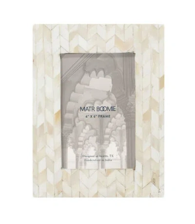 Matr Boomie Artemis Picture Frame In White - 5x7