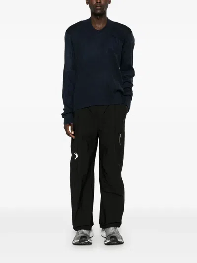 Prototypes Fein Gestrickter Pullover In Blau