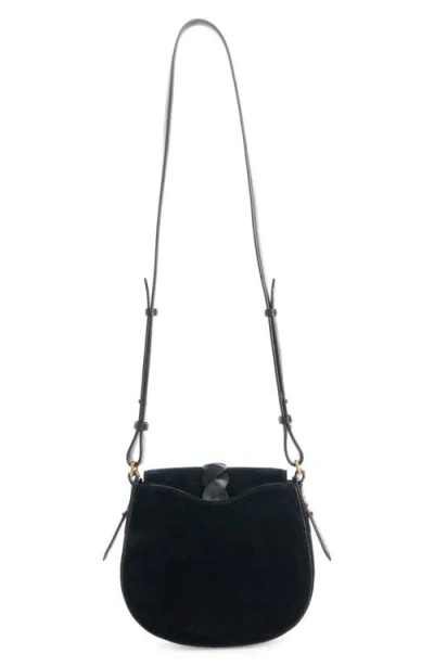 Isabel Marant Altay Small Python-embossed Leather Shoulder Bag In Black