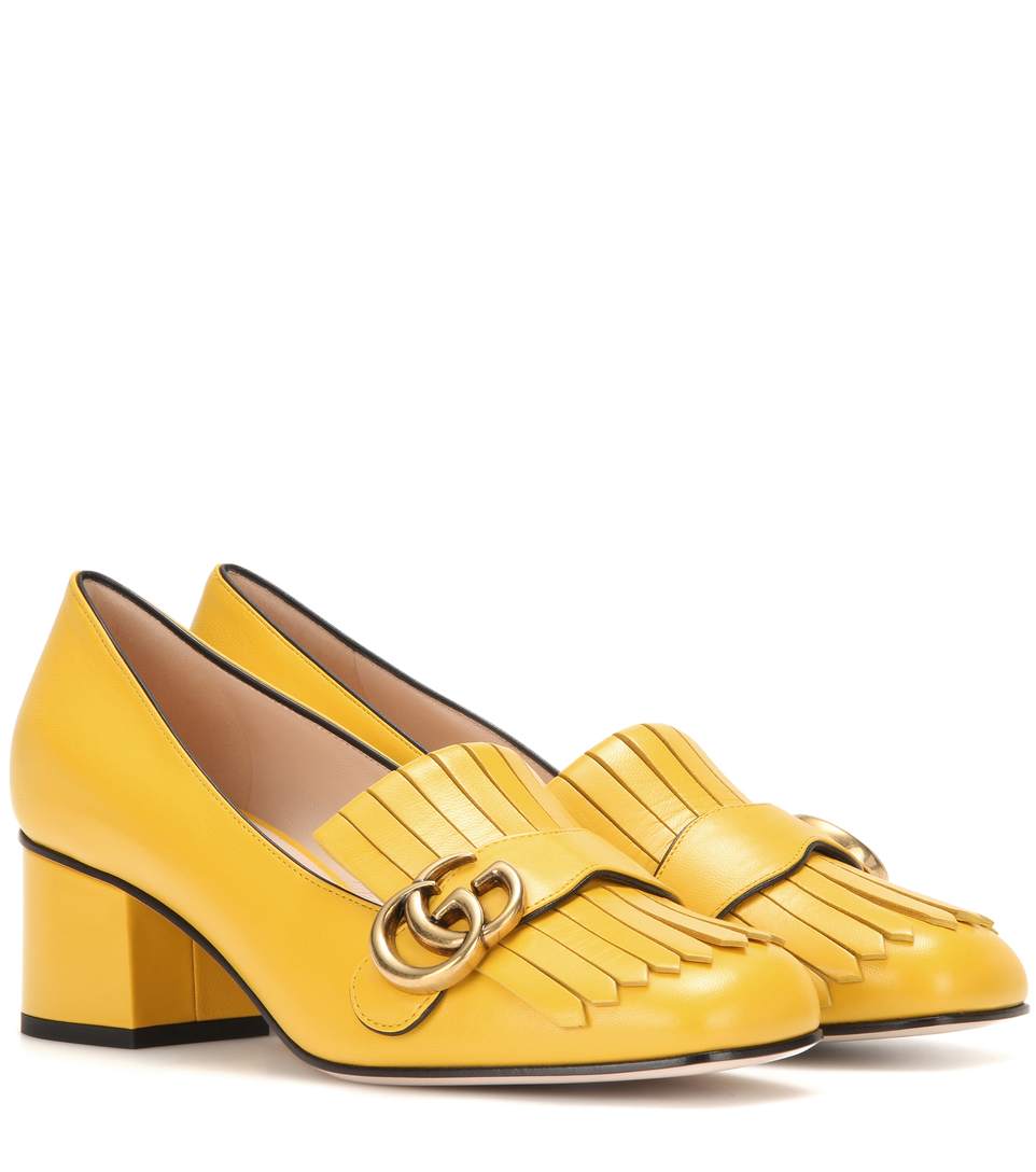 yellow gucci heels