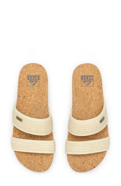 Reef Cushion Vista Hi Slide Sandal In Vintage Raffia