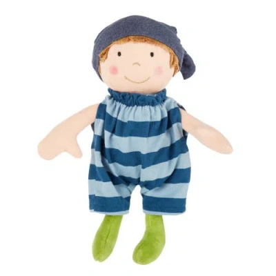 Sigikid Plush Doll With Blue Outfit In Multicolored