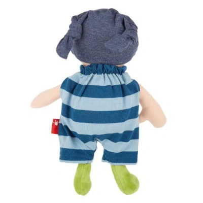 Sigikid Plush Doll With Blue Outfit In Multicolored