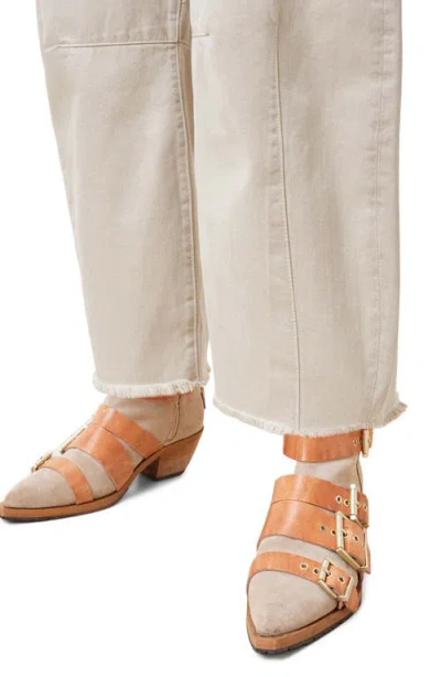 Allsaints Jett Barrel Jeans In Cream White