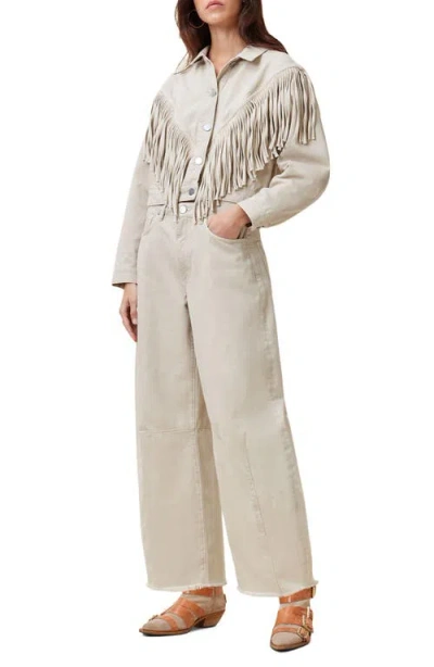 Allsaints Jett Barrel Jeans In Cream White