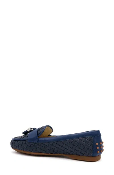 Amalfi By Rangoni Danila Tassel Driving Loafer In Peacot Blue/navy Parmasoft