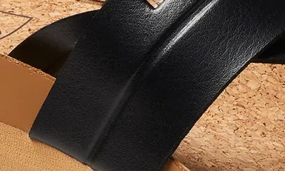 Reef Vista Higher Lennox Platform Flip Flop In Black/tan