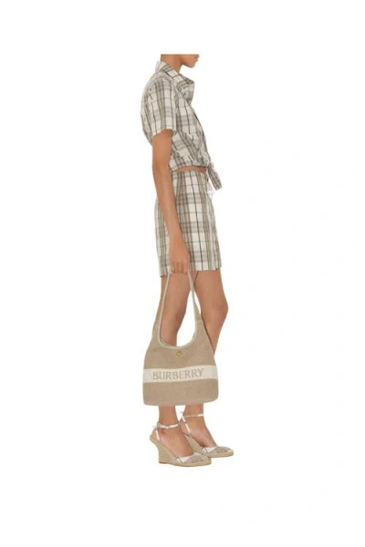 Burberry Camicia In Popeline Ricamato  Donna In Cotton