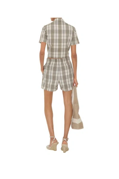 Burberry Camicia In Popeline Ricamato  Donna In Cotton