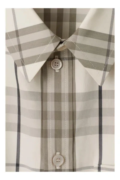 Burberry Camicia In Popeline Ricamato  Donna In Cotton