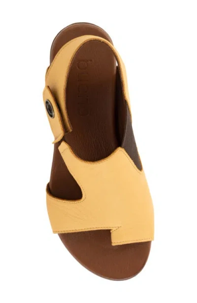 Bueno Tessie Toe Loop Sandal In Mustard