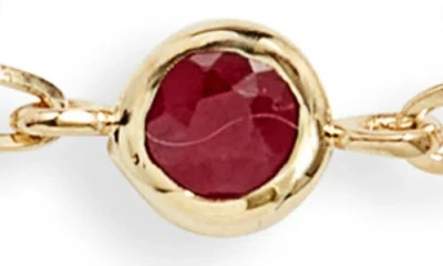 Anzie Bezel Pendant Bracelet In Ruby