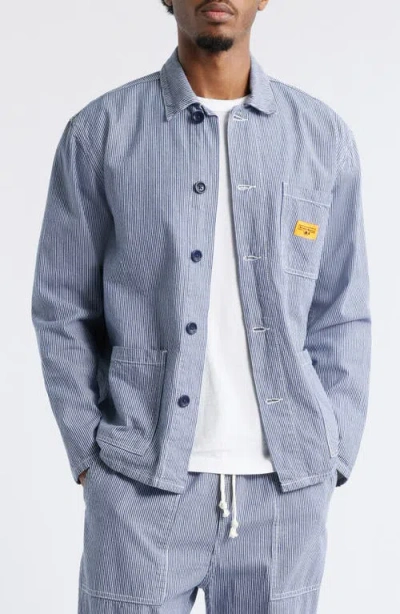 Service Works Hickory Stripe Chore Jacket In Hickory