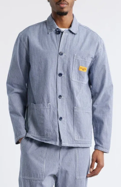 Service Works Hickory Stripe Chore Jacket In Hickory